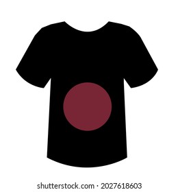 t-shirt design for boy. t-shirt vector art icon design. black t-shirt image