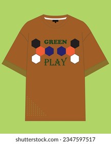 T-Shirt Design, Chest Print, typography with simple elements ,vector file.