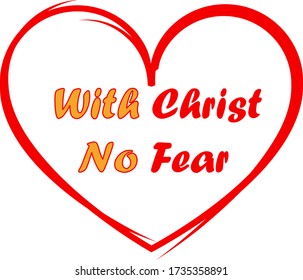 t-shirt design with christ no fear