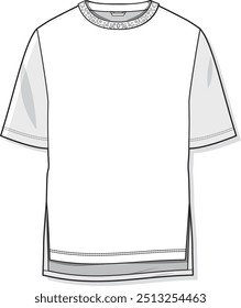 t-shirt design and collar stones design.