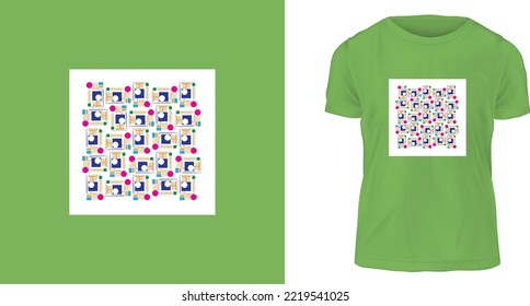 t-shirt design concept, color texture