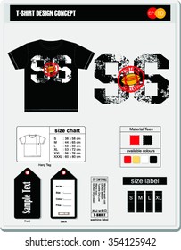 T-Shirt Design concept / Print Design, vector illustration