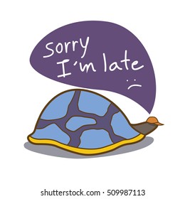 T-shirt Design Conceptual : Tortoise Illustration Vector