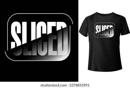 T-shirt design with cool text effect