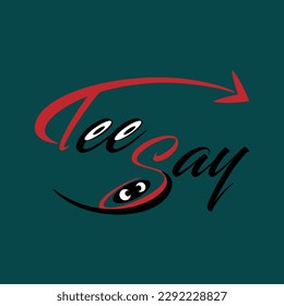 T-shirt design creative text and vector.