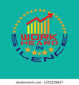 T-shirt design creative text and vector.