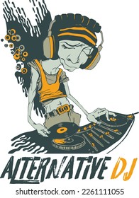 T-Shirt Design, for Dj, Alternative DJ