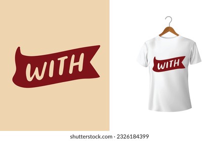 with t-shirt design editable template