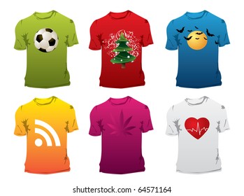 Tshirt design - editable vector