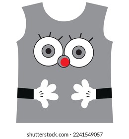 T-shirt Design eyes and hands