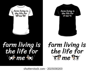 T-shirt design for farm lovers ,you can download vector files