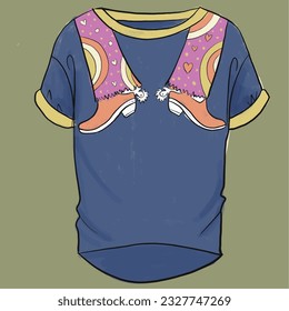 Tshirt design. Fashion and more. Retro