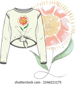 tshirt design. flower and more