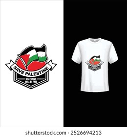 tshirt design free palestine illustration