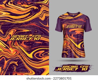 Tshirt design front view for sport jersey, soccer, motocross, racing, cycling, fishing, diving, leggings, football, gaming