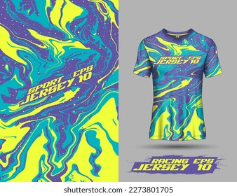 Vista frontal del diseño de camisetas para camisetas deportivas, fútbol, motocross, carreras, ciclismo, pesca, submarinismo, leggings, fútbol, juegos