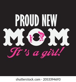 T-shirt design full of mother and child feelings