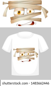 Diseño de camisetas con gráfico en la ilustración delantera