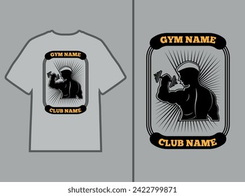 T-Shirt Design for Gym template