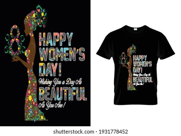 T-Shirt Design Happy Women's Day!