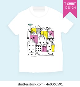 T-shirt design. Hipster style. Abstract