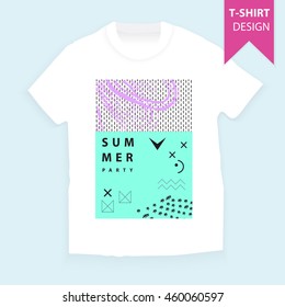 T-shirt design. Hipster style. Abstract