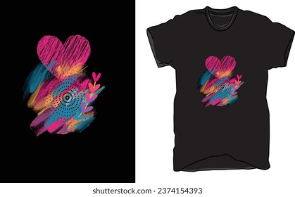 Diseño de camisetas en iconos y provectores, diseño de ropa, diseño de ilustración.