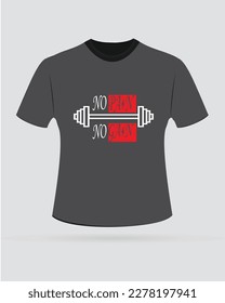 T-Shirt Design illustration Black, white and Red