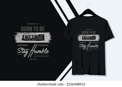 T-Shirt-Design-Vektorgrafik auf T-Shirt druckbar