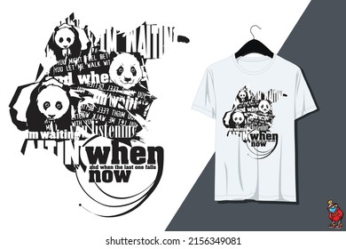 T-shirt design illustration vector printable on T-shirt