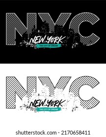 T-shirt design inspiration and quotes with the words New York The City Of Dream.

Can be printed on t-shirts, mugs or other media.