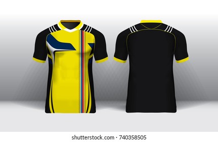 T-shirt design jersey kits front and back