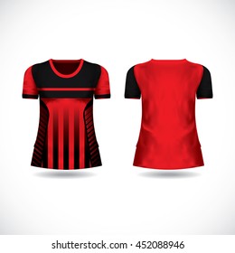 T-shirt design kit jersey template