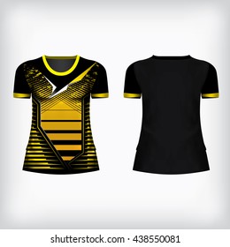 t-shirt design kits jersey yellow template