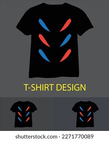 T-shirt design with logo for template..