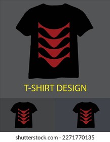 T-shirt design with logo for template..