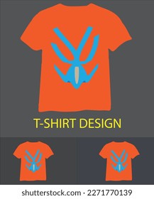 T-shirt design with logo for template..