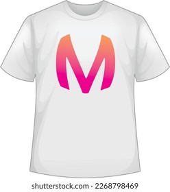 t-shirt design with M And B letter