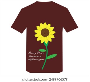 Diseño de camiseta con color marrón 