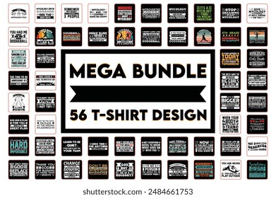 T-SHIRT DESIGN MEGA BUNDLE 1. 56 design.