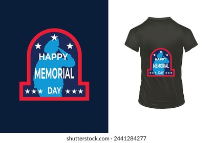 Diseño de camiseta para el Día de la Conmemoración . un día dedicado a honrar al personal militar de Estados Unidos que ha muerto mientras servía en las fuerzas armadas de Estados Unidos. 