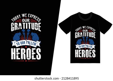 t-shirt design. Memorial day t-shirt design vector. For t-shirt print and other uses.