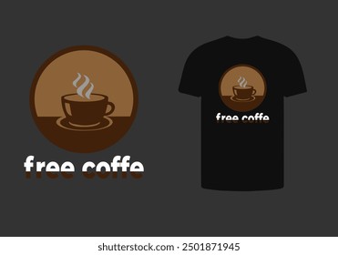 T-shirt design with t-shirt mockup