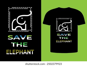 T-Shirt Design with t-shirt mockup