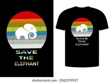 T-Shirt Design with t-shirt mockup