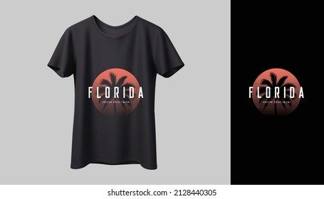 T-shirt design mockup. New black typography t-shirt vector design with mockup.