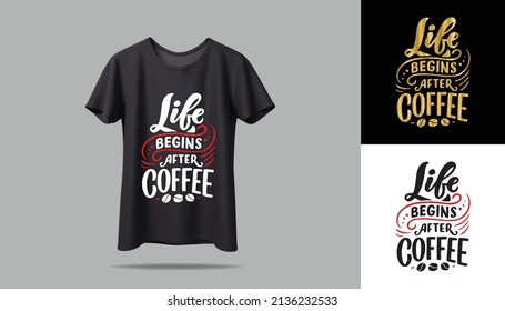T-shirt design mockup. New Vector typography t-shirt design with vector mockup design.