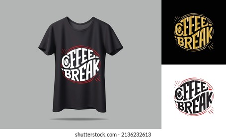 T-shirt design mockup. New Vector typography t-shirt design with vector mockup design.