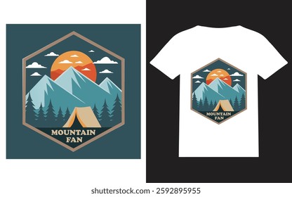 T-shirt design for mountain lover