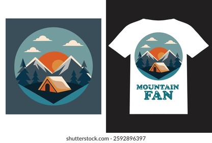 T-shirt design for mountain lover